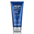 Blue squeeze tube with silver cap labeled Art of Giovanni MEN Moisturizing Shave Cream for all skin types, Cedarwood Collection, 7 Fl. Oz. 207 mL, on a white background.
