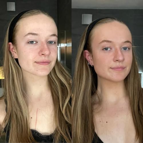 Skinny Tan Tan and Tone Face Tanning Wonder Drops - application demonstration graphic