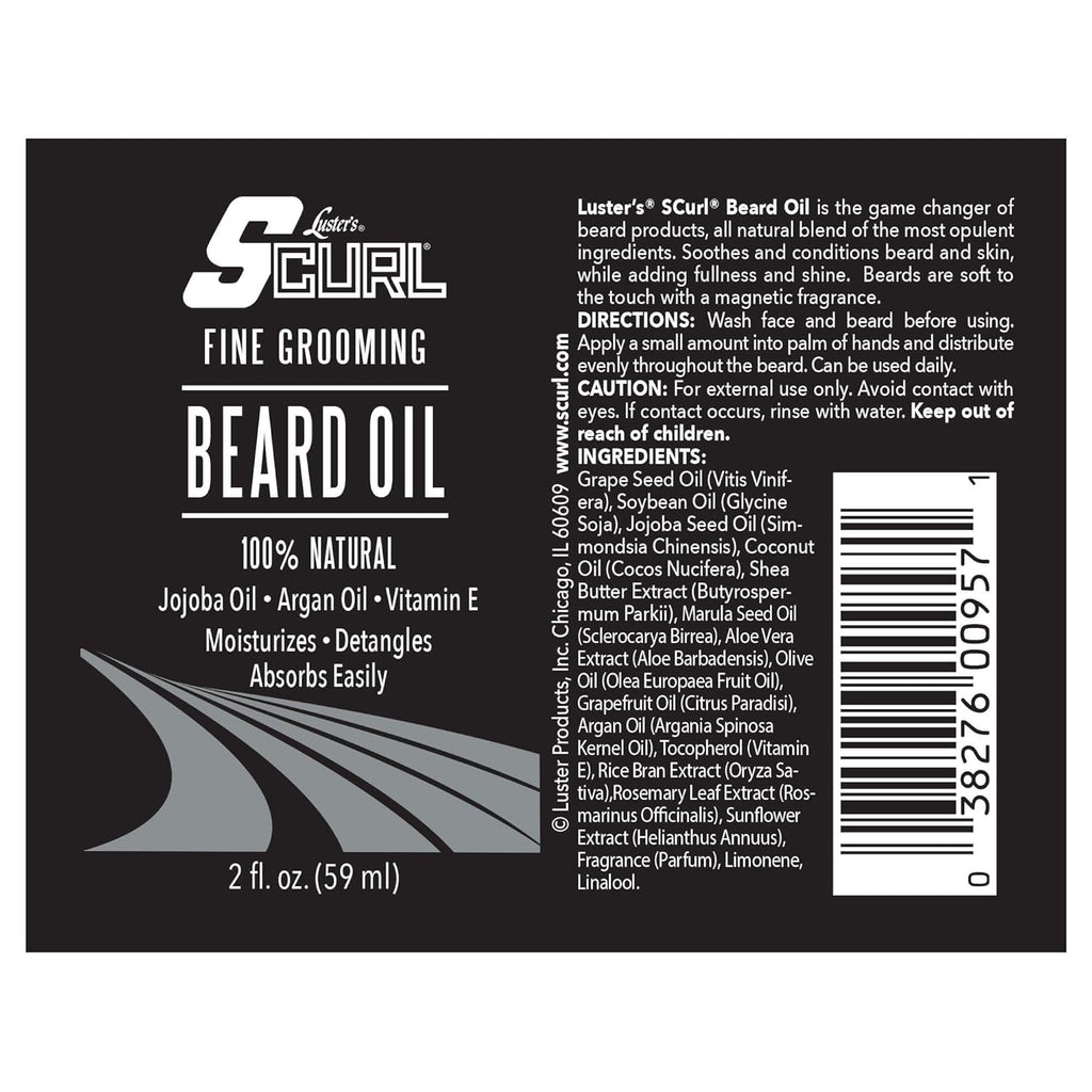 Lusters Products S Curl Fine Grooming Beard Oil 59ml