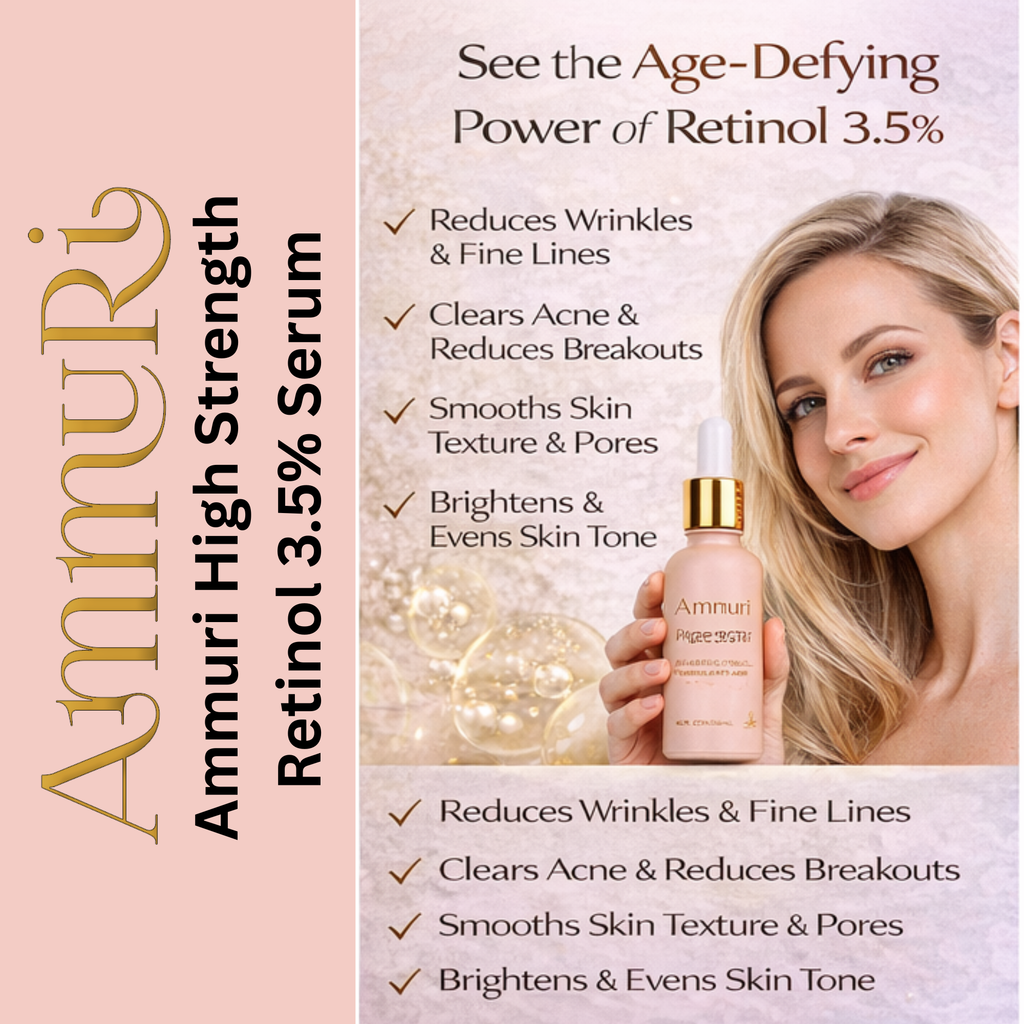 Ammuri Retinol 3.5% Serum bottle detail