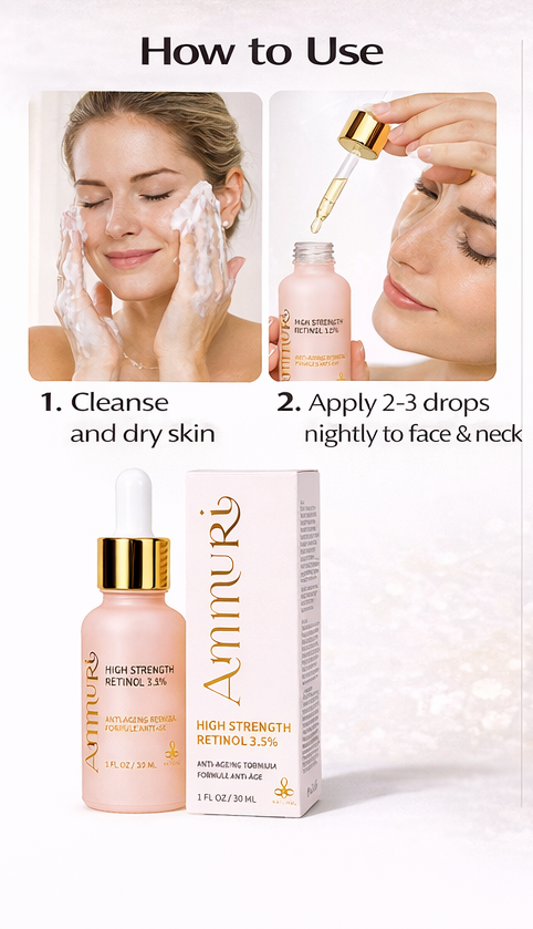 Ammuri Retinol 3.5% High Strength Serum | Anti-Ageing Face Serum