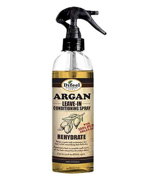 Difeel Argan Rehydrate Leave-In Conditioning Spray - front bottle shot
