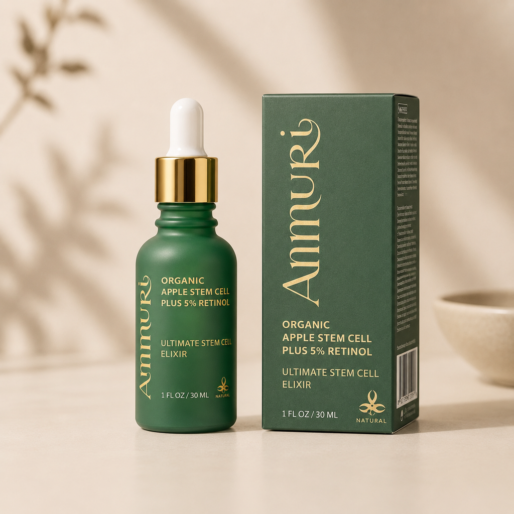 Retinol 5% Serum with Apple Stem Cell for Anti-Ageing, Acne & Dark Spots (30ml) | Ammuri