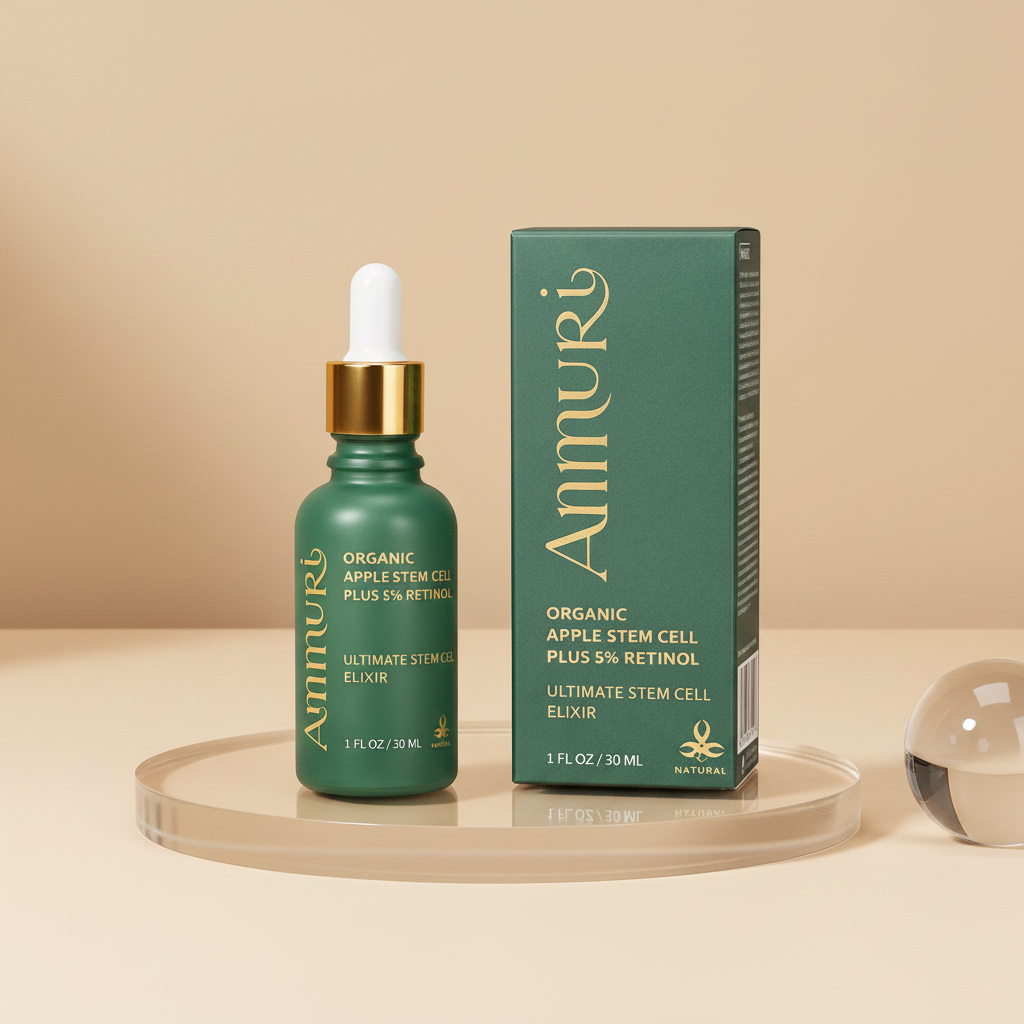 Retinol 5% Serum with Apple Stem Cell for Anti-Ageing, Acne & Dark Spots (30ml) | Ammuri