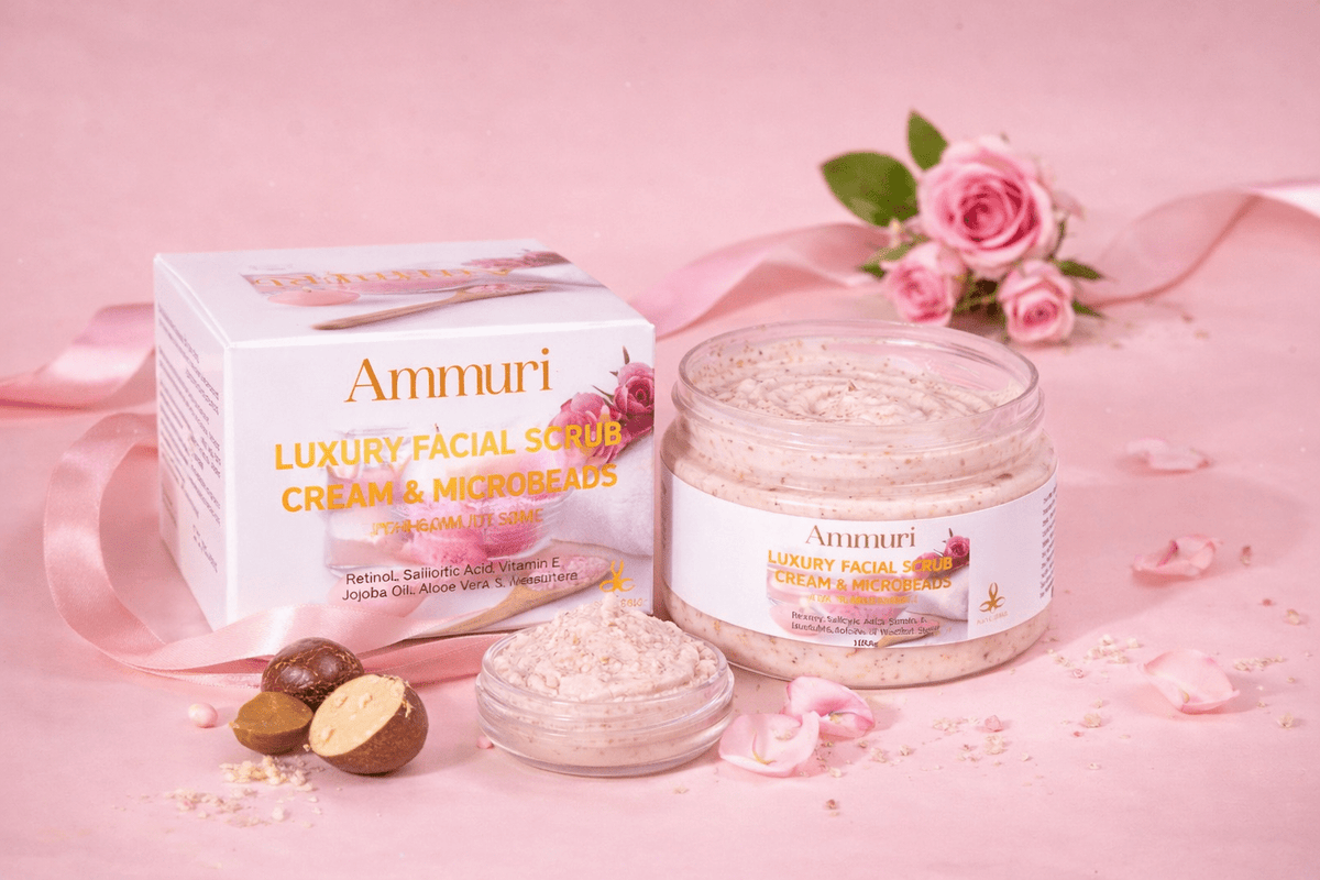 Retinol Facial Scrub & Exfoliating Cream for Smooth Skin | Ammuri - additional view 5