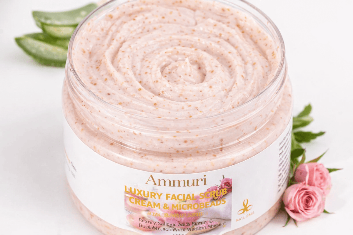 Retinol Facial Scrub & Exfoliating Cream for Smooth Skin | Ammuri - alternate view