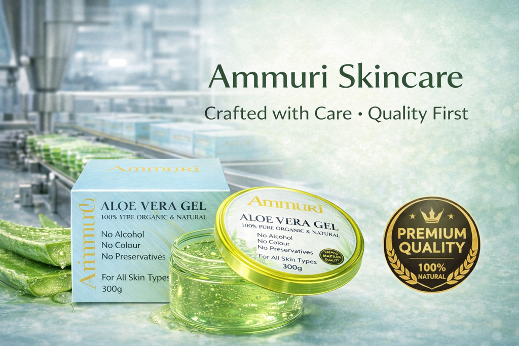 Organic Aloe Vera Gel 300g | Soothing, Hydration & After-Sun | Ammuri