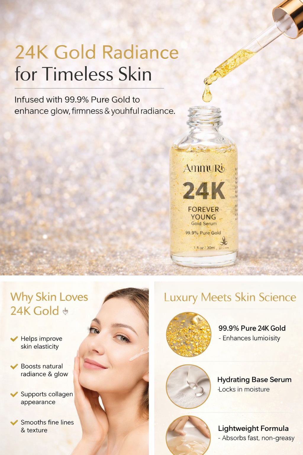 Ammuri 24K Gold Radiance for Timeless Skin
